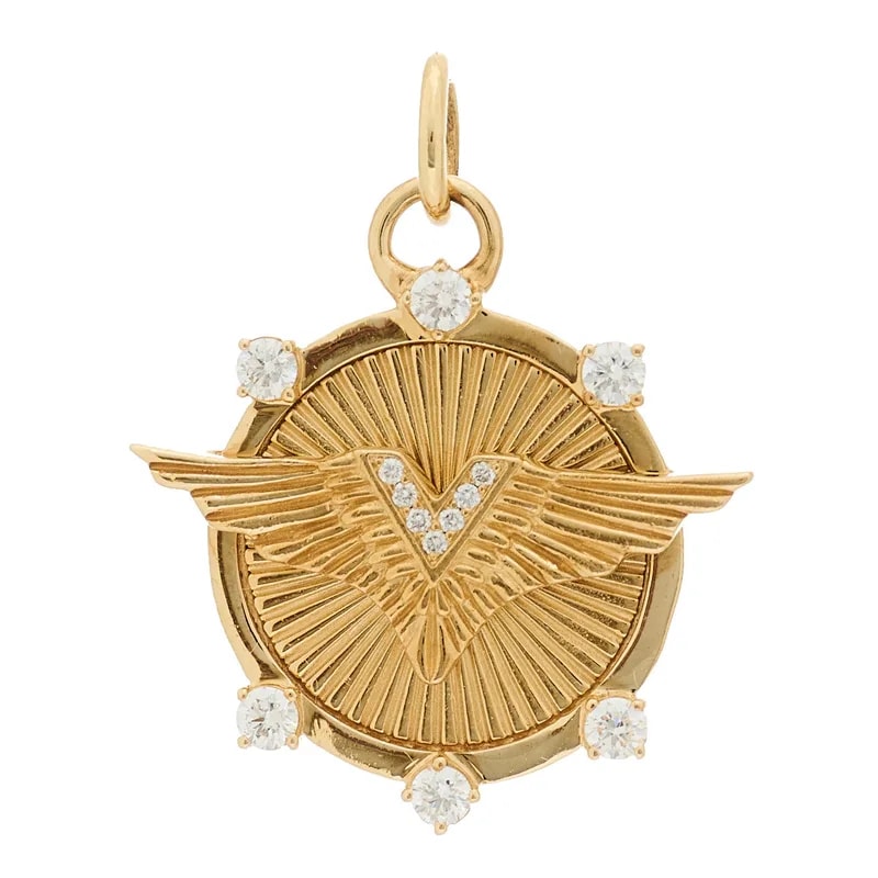 Foundrae — 18K Yellow Gold Baby Vivacity Medallion — Jewelry — resale