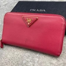 Prada — Slightly Prada Long Wallet Triangle Logo Zippy From Japan — Handbag — resale