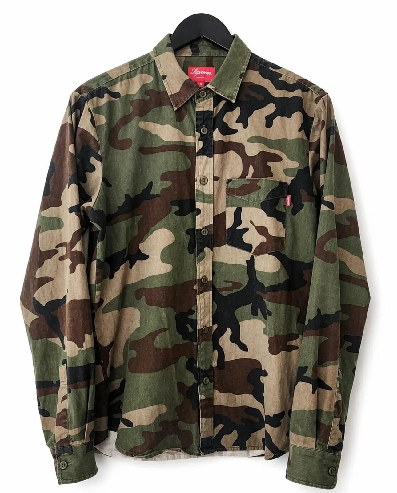 Supreme — Supreme Woodland Camo Shirt — streetwear — resale