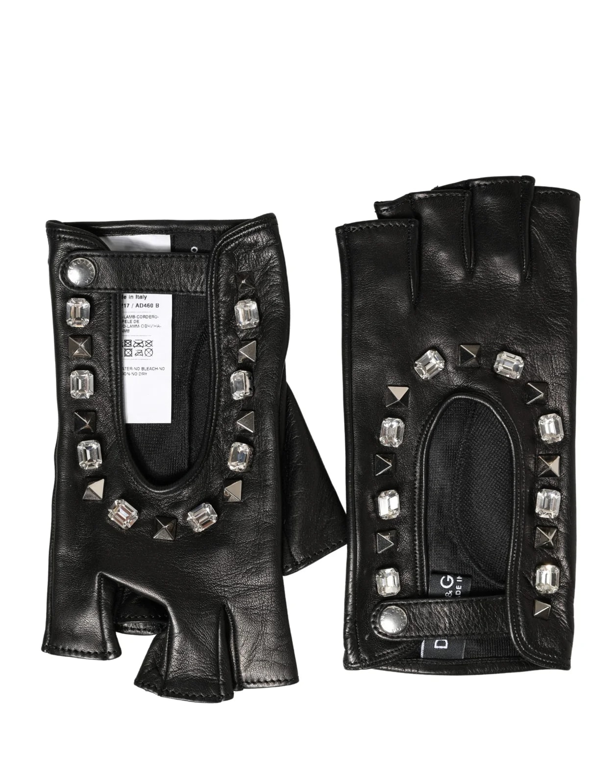 Dolce & Gabbana — Dolce & Gabbana Embellished Wrist Length Mitten Gloves — Accessory — resale