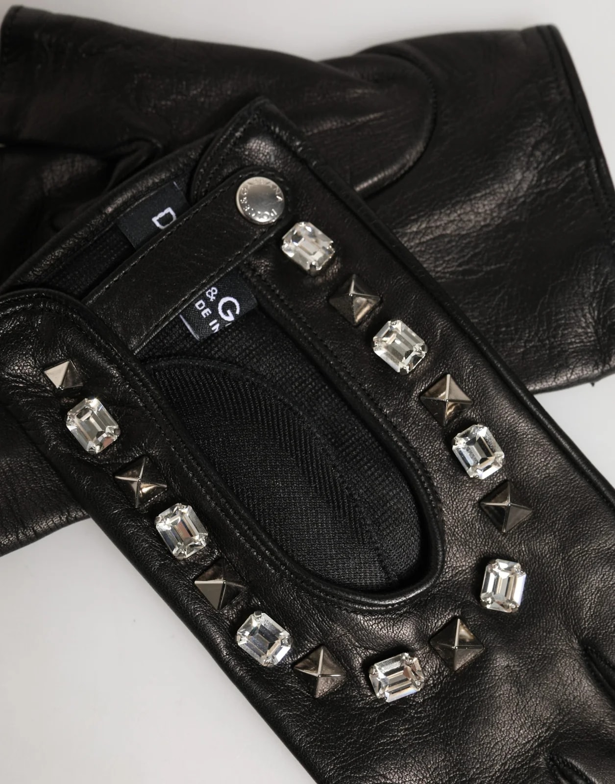 Dolce & Gabbana Embellished Wrist Length Mitten Gloves 3