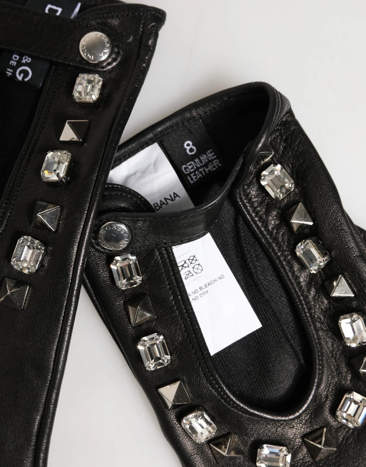 Dolce & Gabbana Embellished Wrist Length Mitten Gloves 4