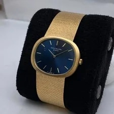 Patek Philippe Ellipse 3583 18k Yellow Gold Blue Dial Manual Wind 2