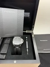 2017 Panerai Luminor 8 Day Black Dial Steel 44mm PAM560 PAM00560 B+P 2