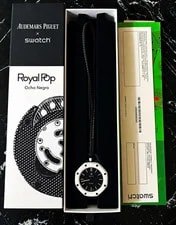Audemars Piguet X Swatch — Audemars Piguet X Swatch Royal Pop Ocho Negro Auto Skeleton 41mm Box — Watch — resale
