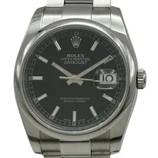 Rolex — Rolex Datejust 116200 Black Stainless Steel Automatic #OK559 — Watch — resale