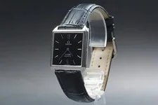 Omega de Ville 1365 Roman Quartz Black Dial Square From Japan 3