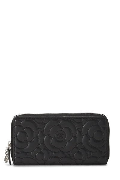 Chanel — Embossed Camellia Wallet — Accessory — resale