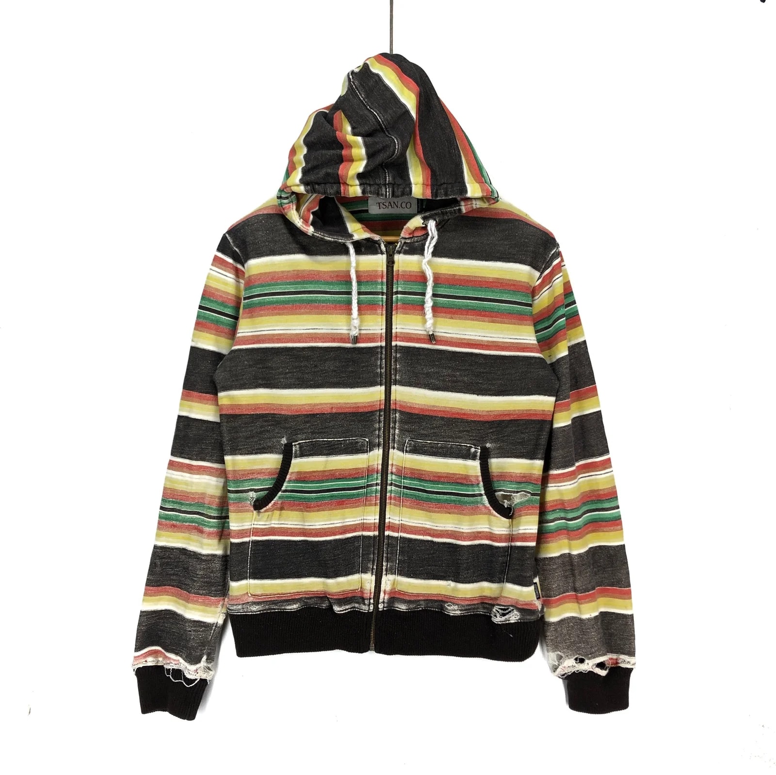 Tsan. CO Zipper Hoodie Stripe #1593-59 2
