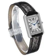 Cartier Tank Solo Steel Silver Roman Dial W1018255 3
