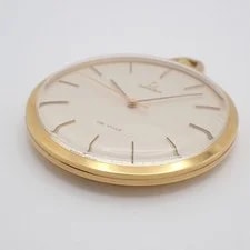 Omega de Ville Pocket , Manual Winding, 3-Hand Model, Gold GP, Silver Dial 2