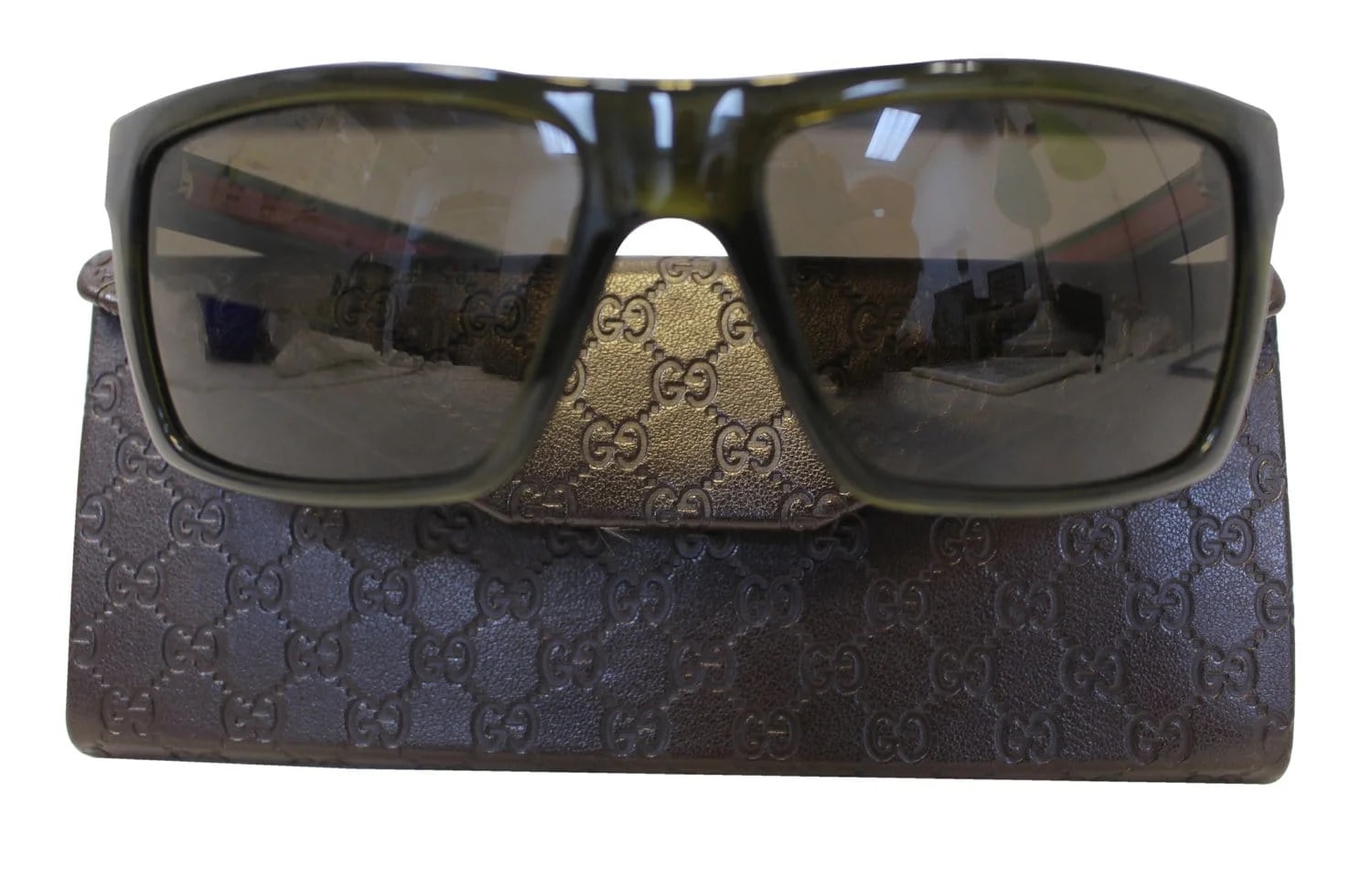 Gucci — Gucci Square Sunglasses GG 1013/S Tortoise — Accessory — resale