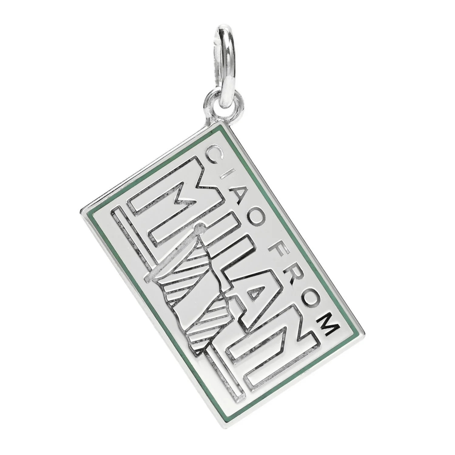 Tiffany & Co. — Enamel Milan Postcard Charm — Jewelry — resale