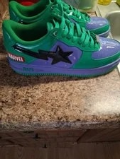 A Bathing Ape — Size 12 - A Bathing Ape Marvel X Bapesta Hulk — Sneaker — resale
