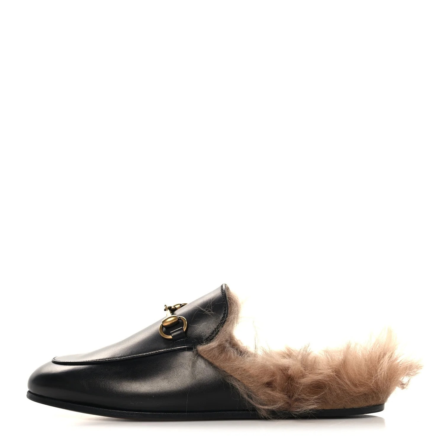 Gucci — Fur Princetown Slippers — Designer Shoe — resale