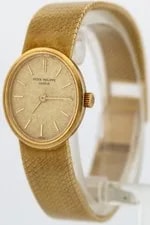 Patek Philippe Ellipse Champagne 18K Yellow Gold 20mm Manual 3351 3