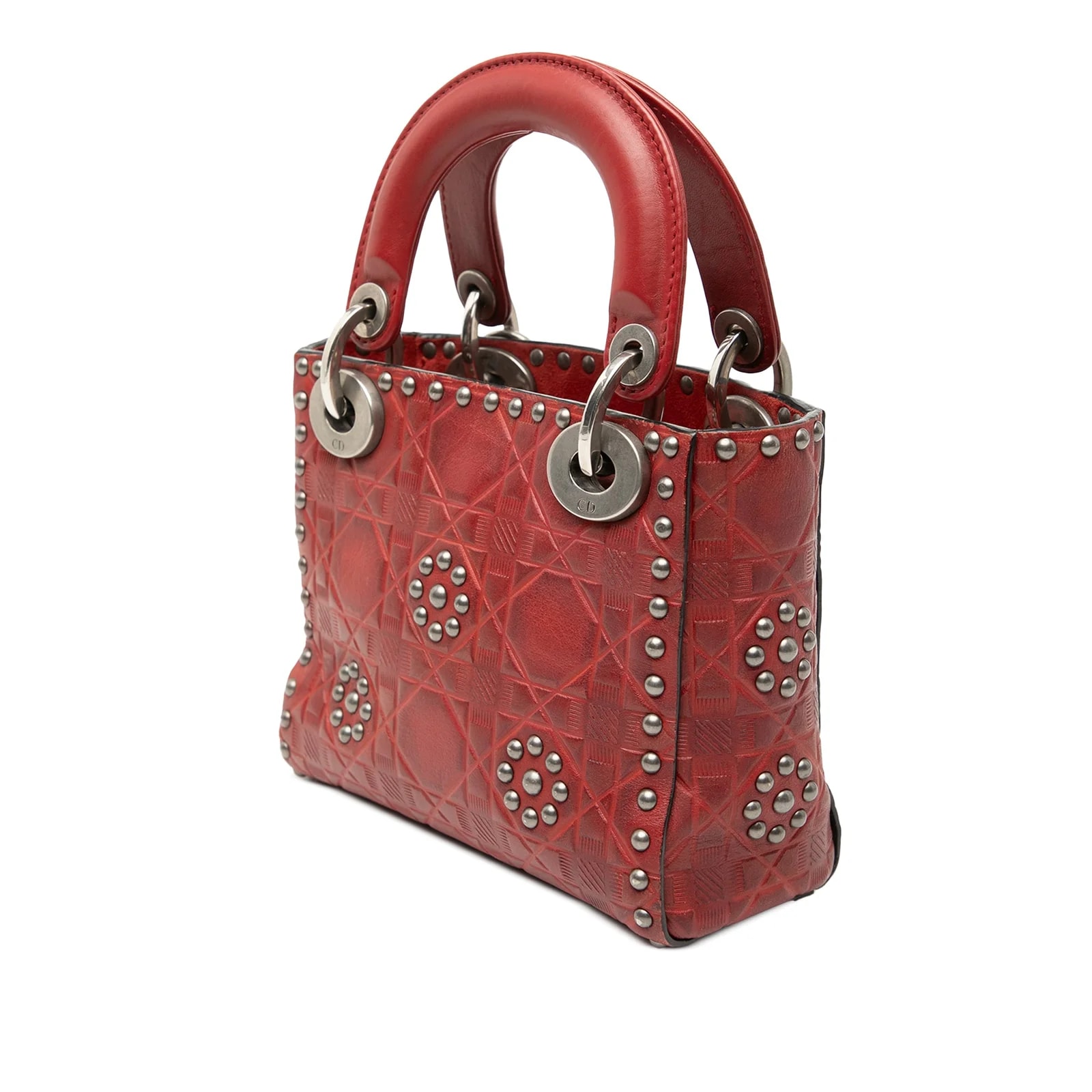 Mini Embossed Studded Flower Lady Dior 2