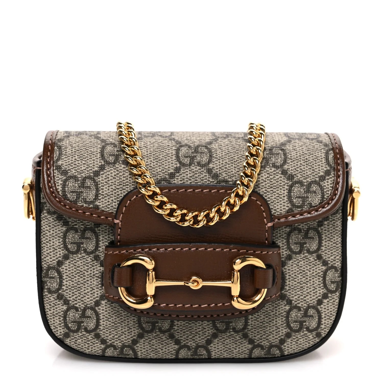 Gucci — Azalea Web Horsebit 1955 Wallet on Strap Sugar — Handbag — resale