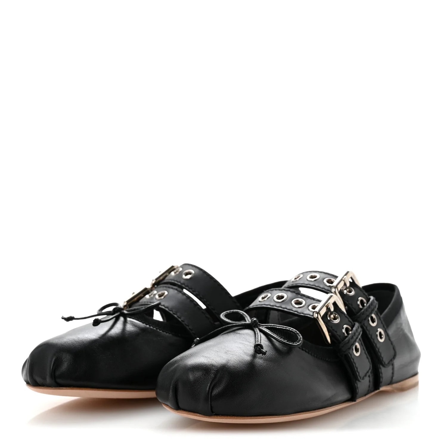 Vitello Nevada Double Buckle Ballerina 36 4