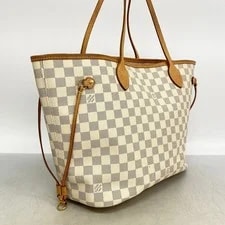 Auth [6gb0818] Louis Vuitton Azul Neverfull ... 2