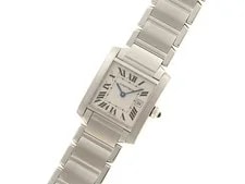 Cartier Tank Française MM W51011Q3 Stainless Steel 25mm Silver Dial #DW573 2