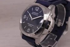 Panerai E-Steel Luminor Marina Blu Profundo Steel W/ Box PAM01157 3