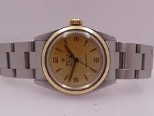 Rolex Oyster Speedking 6020 18KT Gold Bezel Year 1951 Hand Winding 4
