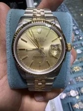 Rolex Datejust 36 Champagne Stick Dial on Jubilee 16013 With Box 3