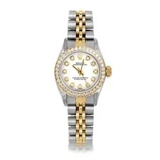 Rolex TT Oyster Perpetual White Diamond Dial Diamond Bezel Jubilee Band 2