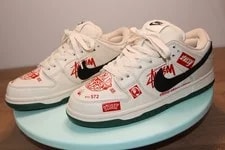Nike SB — Nike SB Dunk Low Featuring Custom Graphics Inspired By Stüssy — Sneaker — resale
