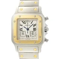 Cartier — Cartier Santos Galbe Chrono Reflex LM W20042C4 TO237400 — Watch — resale