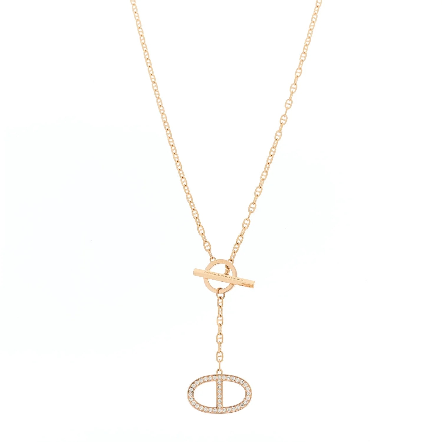 Hermès — 18K Rose Gold Chaine D'Ancre Contour — Jewelry — resale