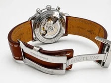 Breitling Navitimer 01 B01 46mm Blue Dial Chronograph Black & Brown Band 4