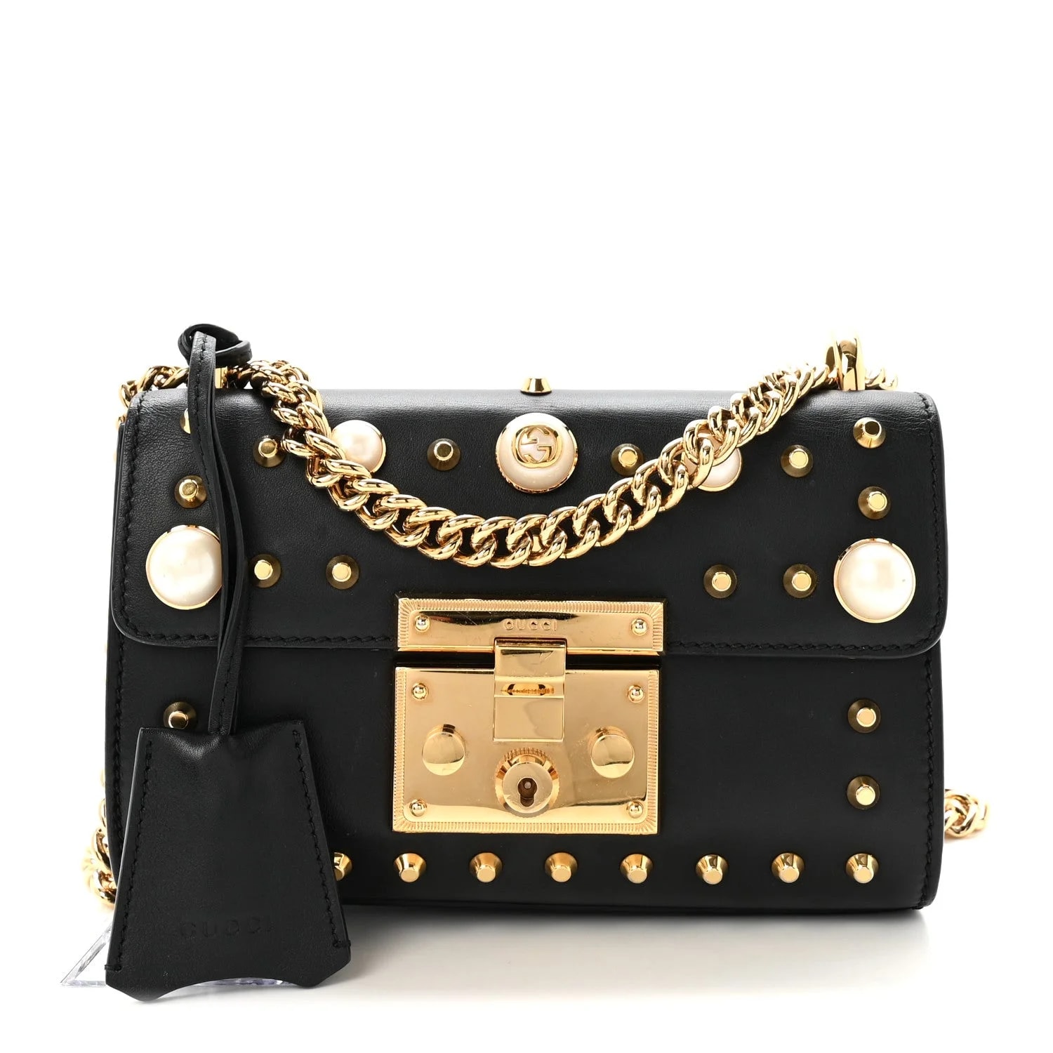 Gucci — Studded Small Padlock — Handbag — resale