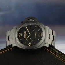 Panerai Luminor GMT Ceramica Black Dial on Bracelet PAM00438 Complete 2014 2