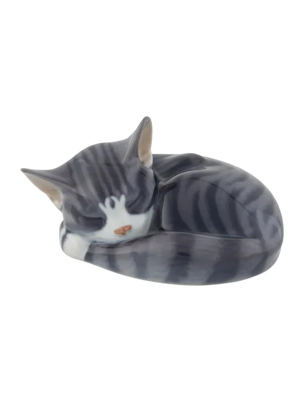 Royal Copenhagen — Sleeping Cat Figurine — decorative_object — resale