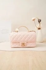 Chanel — Chanel Classic Quilted Flap With Chain Top Handle — Handbag — resale
