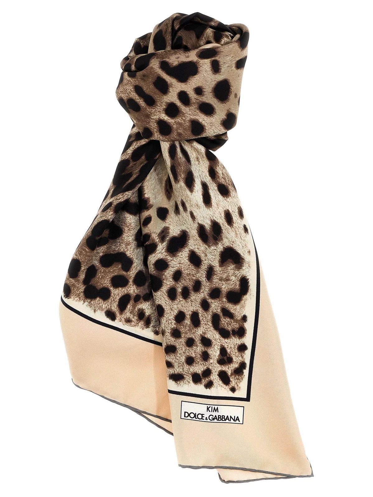 Dolce & Gabbana — Dolce & Gabbana Leopard-Print Twill Scarf — Scarfs — Accessory — resale