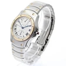 Cartier — Cartier Santos Ronde W20038R3 33mm Ss/yg Automatic GMT Date Power Reserve #C080 — Watch — resale