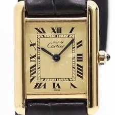 Cartier Must Tank Sterling Silver Ivory #VWM3665 4