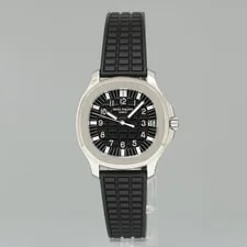 Papers Patek Philippe Steel Aquanaut Black Rubber Jumbo 5065 38mm 2