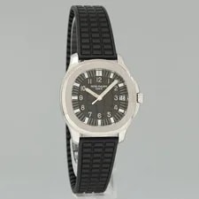 Papers Patek Philippe Steel Aquanaut Black Rubber Jumbo 5065 38mm 3
