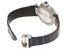 Cartier Pasha de WSPA0012 Stainless Steel / Leather 35mm Silver Dial #DW614 3