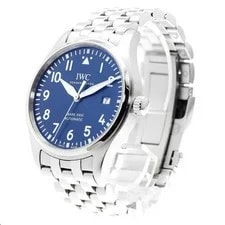 IWC Pilot Mark Xviii IW327016 40mm SS Navy Dial Automatic Date #C12211 2
