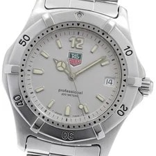 Tag Heuer — TAG Heuer Professional 2000 Series WK1112 Date Silver Dial Quartz 's_970587 — Watch — resale