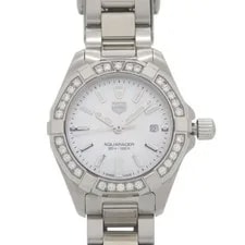 Tag Heuer — TAG Heuer Aquaracer Diamond Bezel WBD1413.BA0741 SS White Shell White Dial Quart — Watch — resale