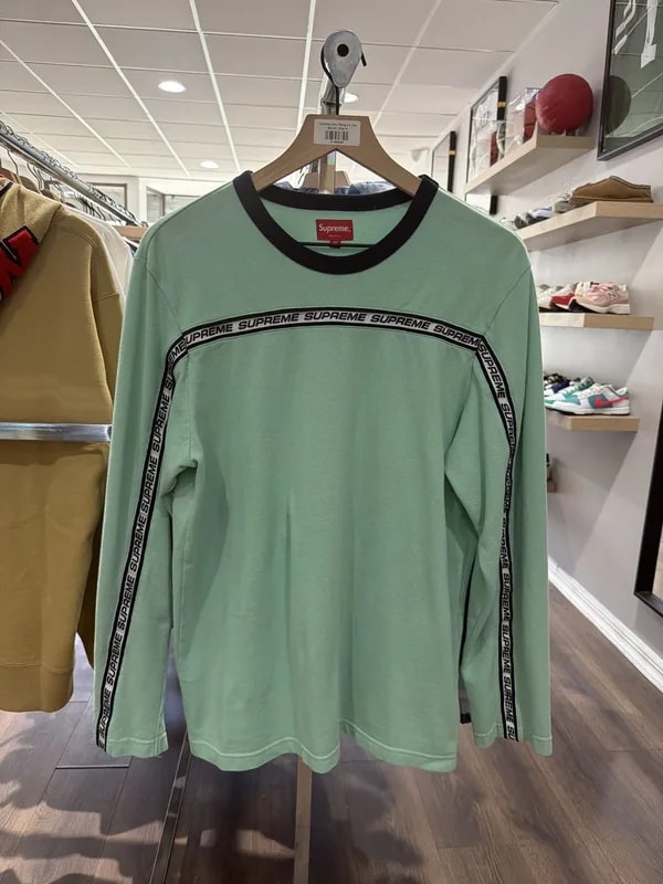 Supreme — Supreme Tape Stripe Pique Top — streetwear — resale
