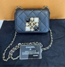 Chanel — Chanel Metiers d'Art Chain Flap w/Gemstone Decor [] — Handbag — resale