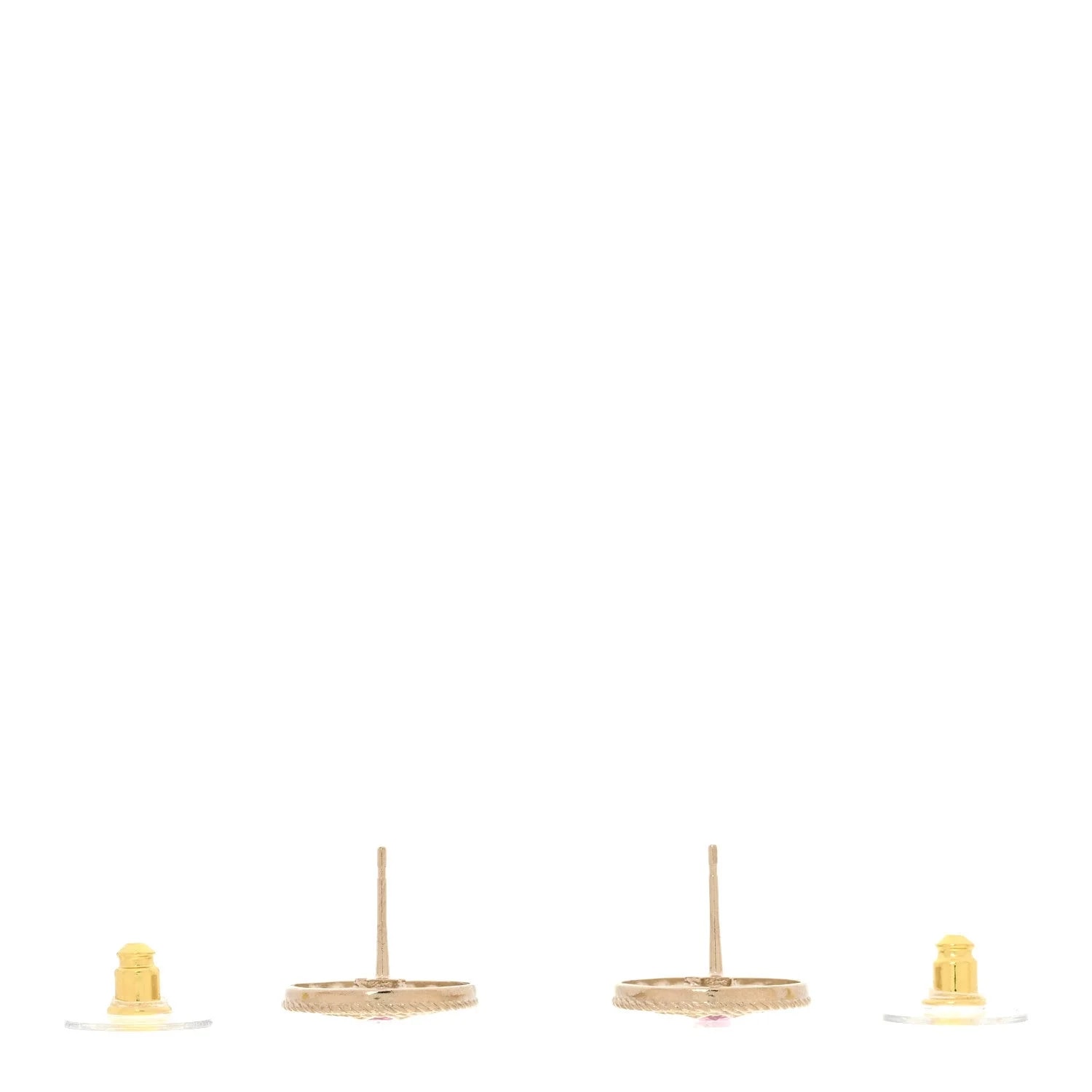 Metal CC Star Round Stud 3