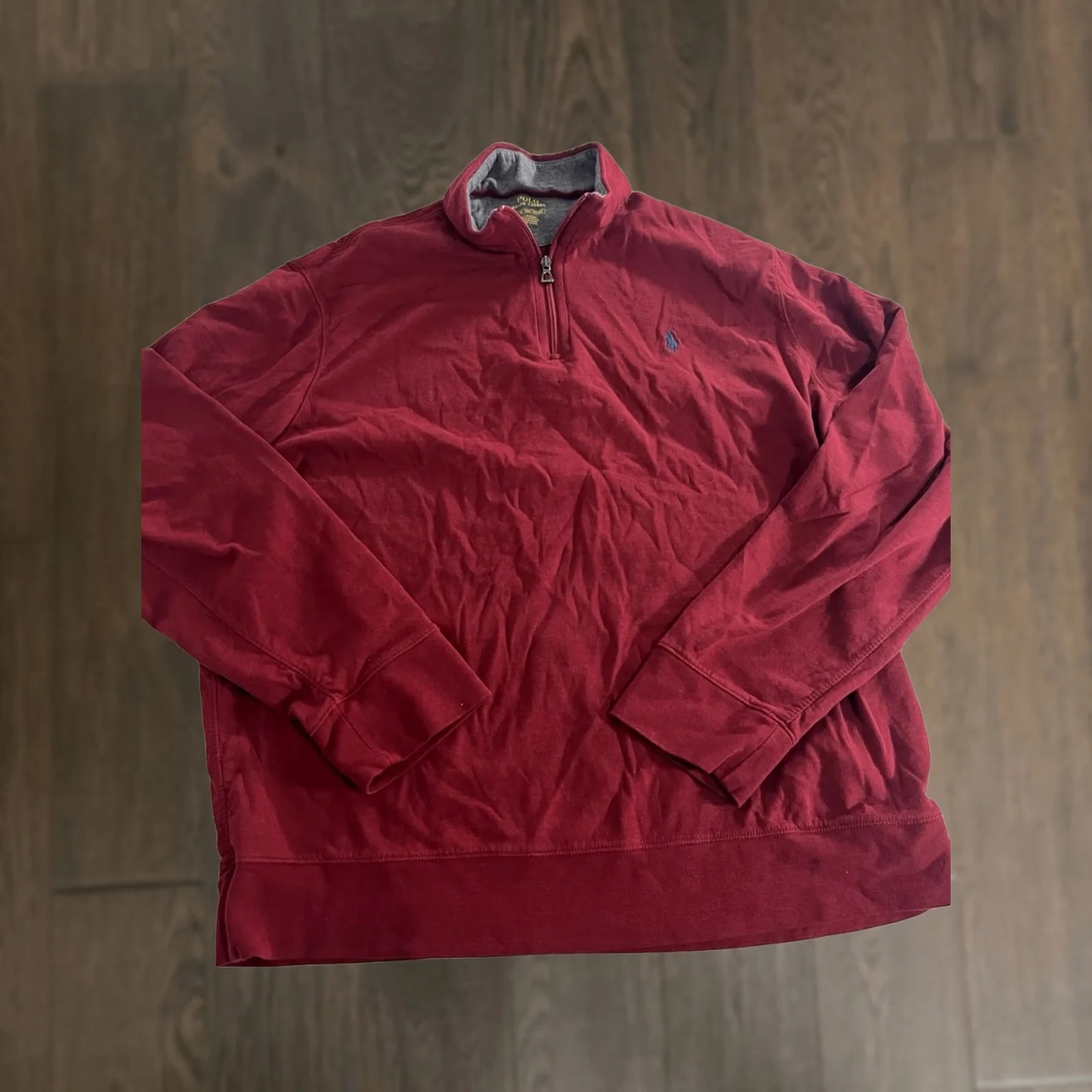 Polo Ralph Lauren — Polo Ralph Lauren Polo Shirt XL Quarter Zip Cotton With Logo, ’S Short Sleeve? Wait. — streetwear — resale